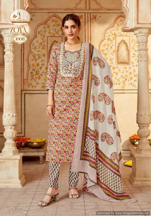 Miss World Zoya Vol 1 Slub Printed Dress Material Collection